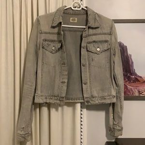 Silver/Grey citizens of humanity denim jacket